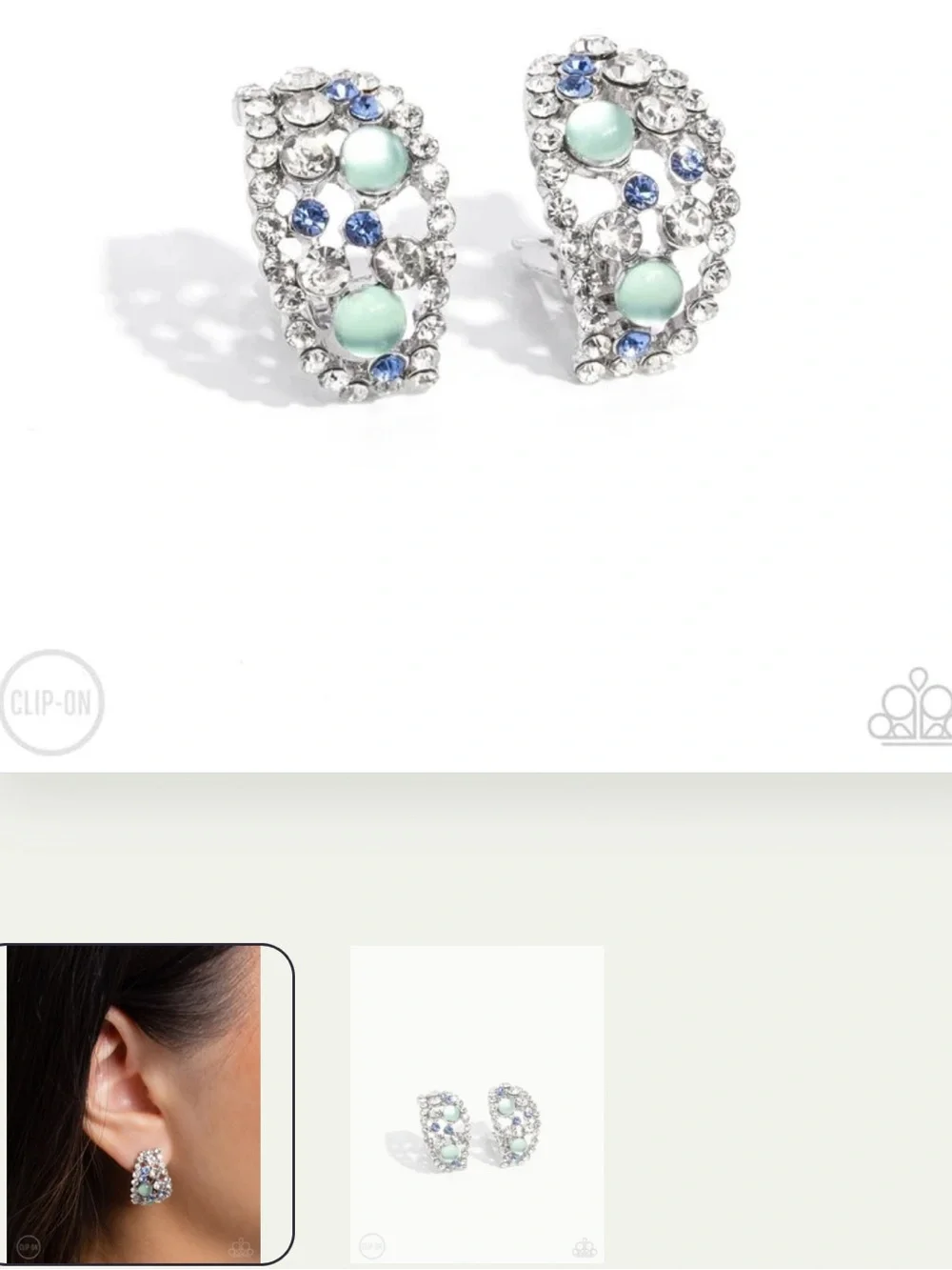 💎🟢💎 “ELITE EMBRACE” GREEN CLIP-ON EARRINGS ~ PAPARAZZI❗️ SO COMFORTABLE❗️💎🟢💎